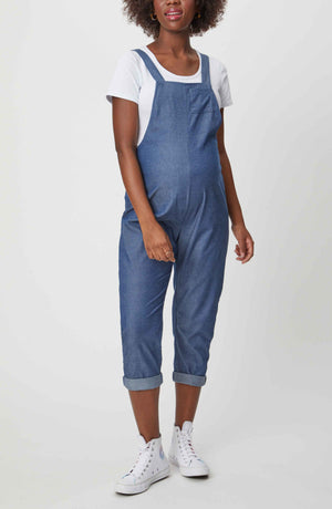 Cropped Maternity Overalls
