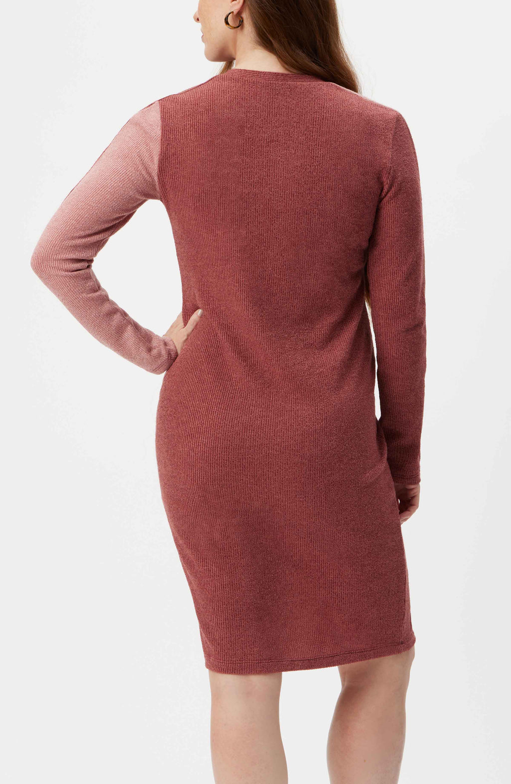 Colorblocking Maternity Sweater Dress