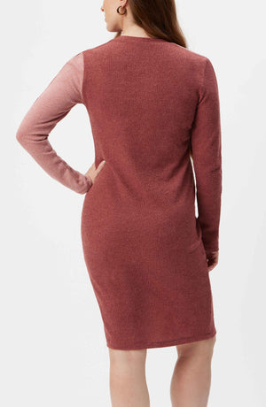 Colorblocking Maternity Sweater Dress