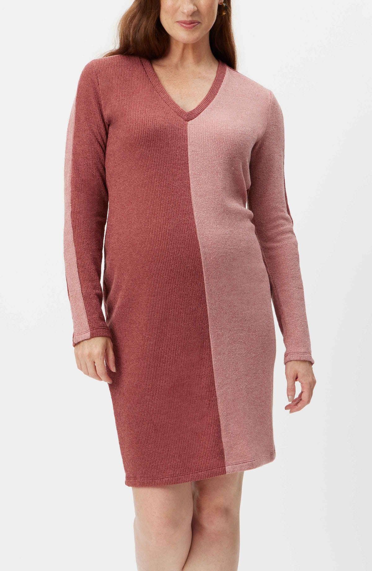 Stowaway Collection Colorblocked Maternity Dress