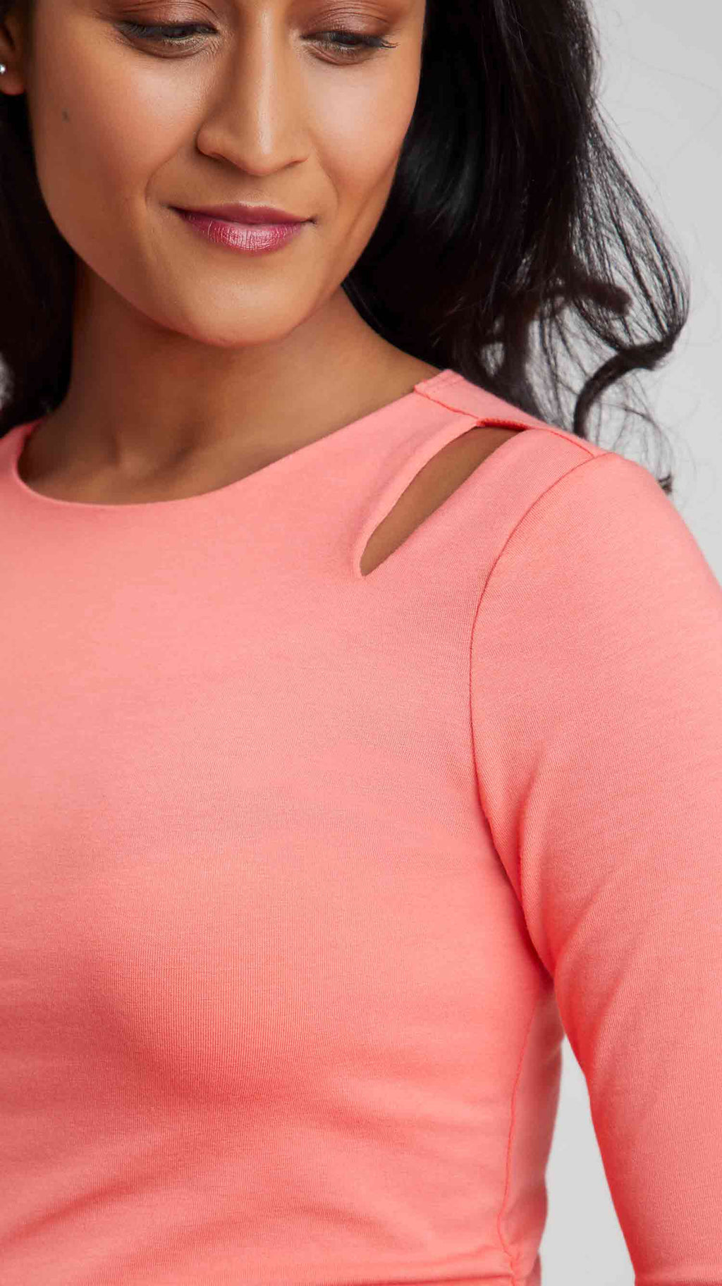 Double Keyhole Maternity Top