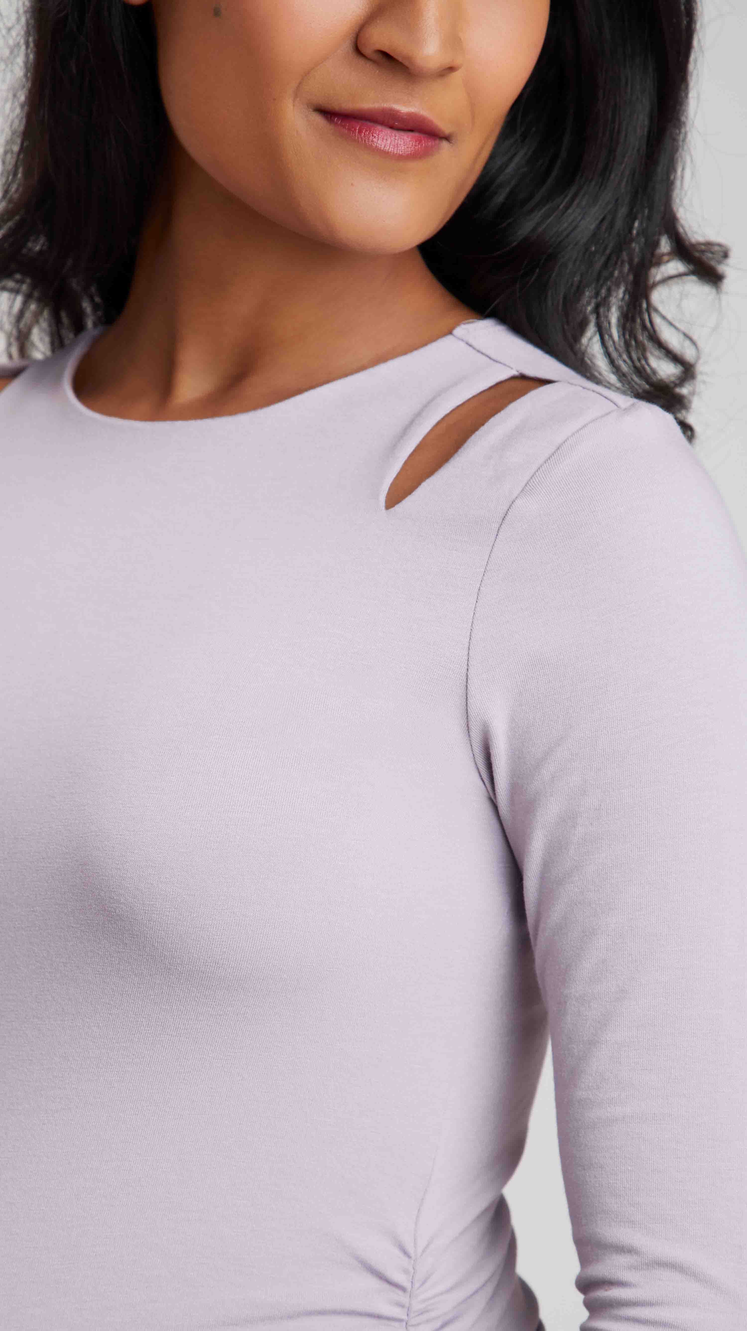 Double Keyhole Maternity Top