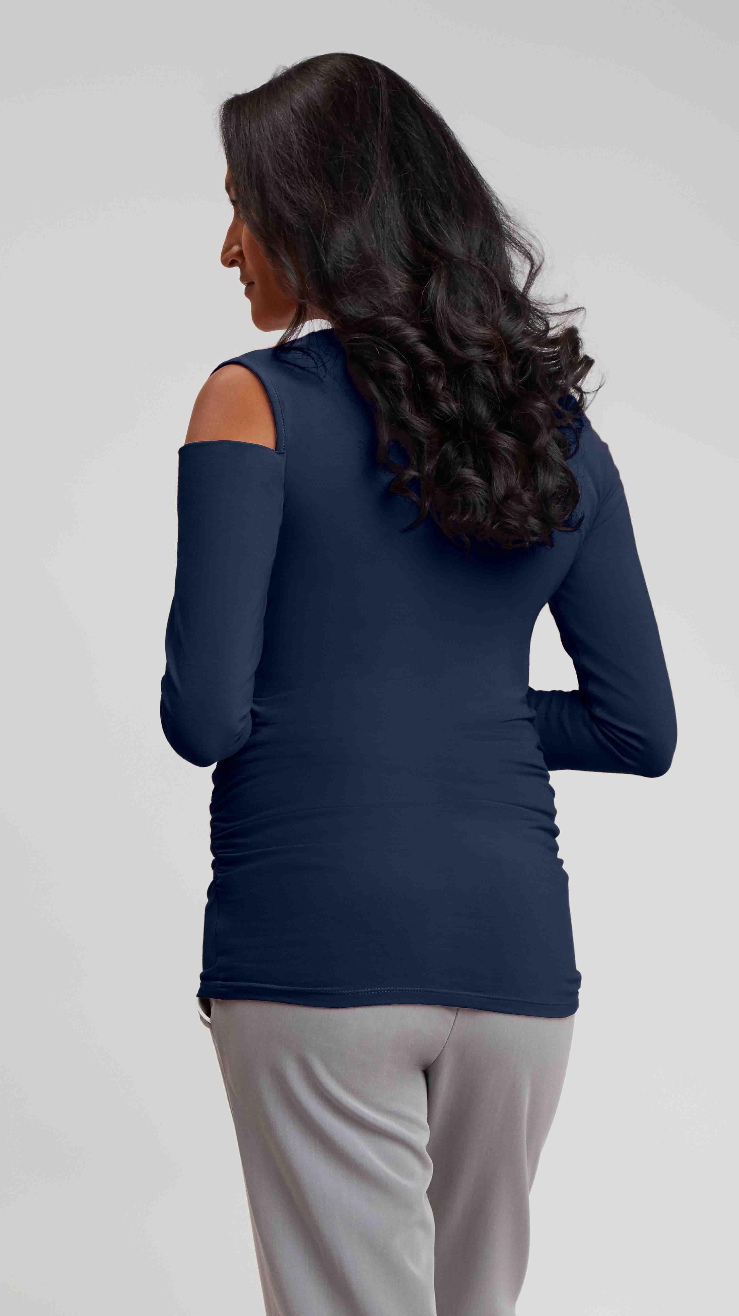 Cold Shoulder Maternity Top