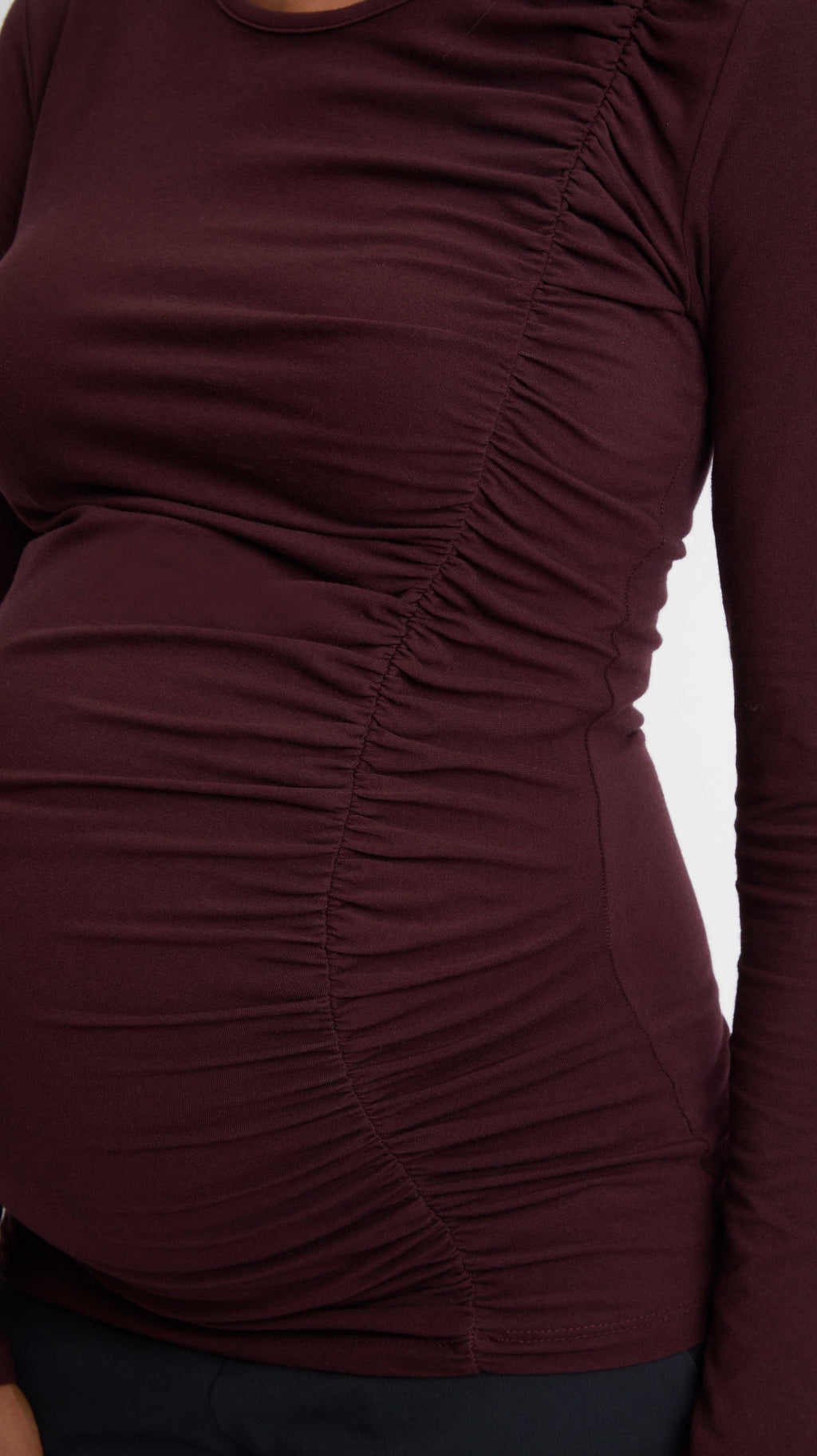 Ruched Side Seam Maternity Top