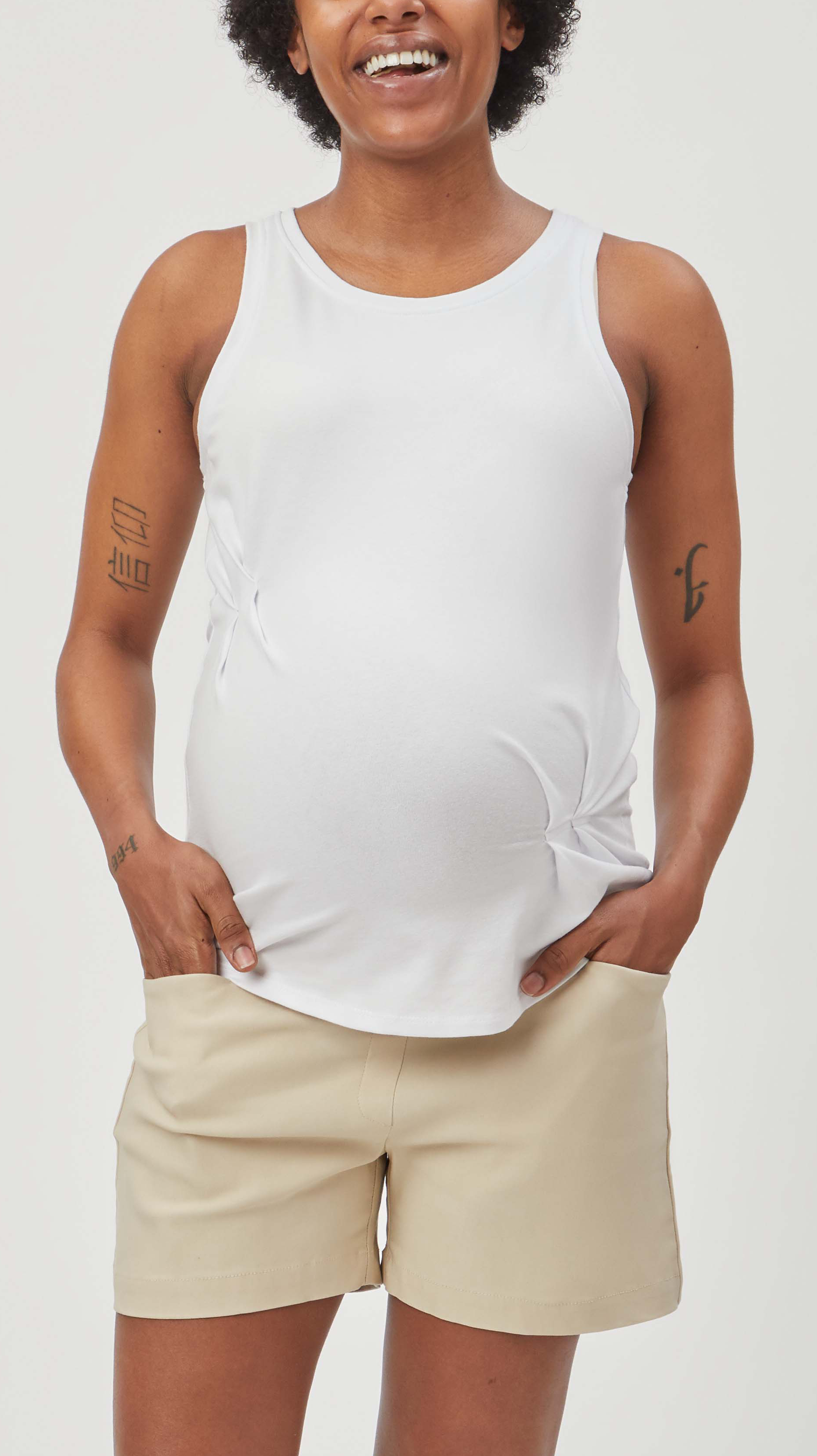 Pleated Maternity Top