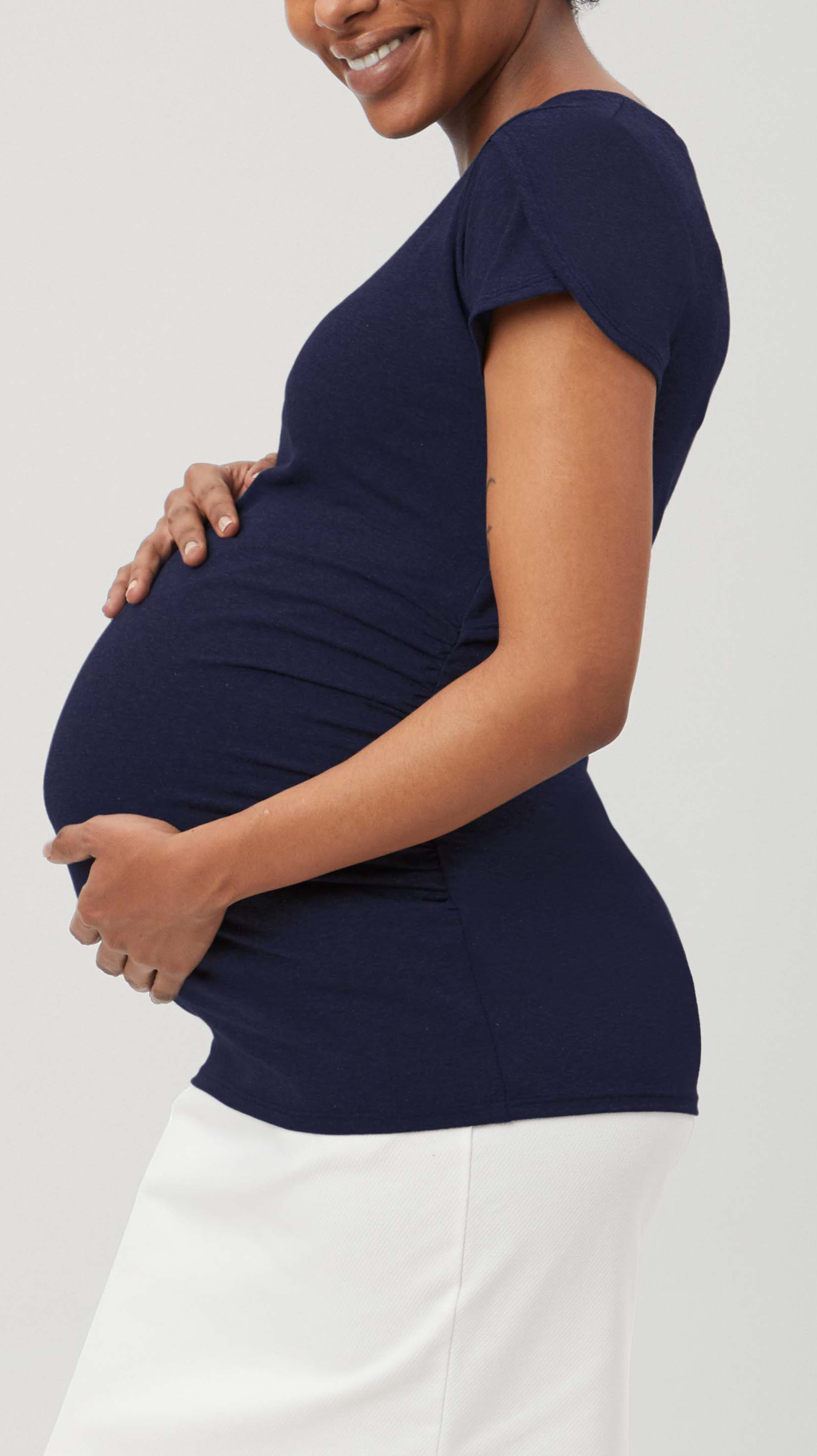 Split Back Maternity Top