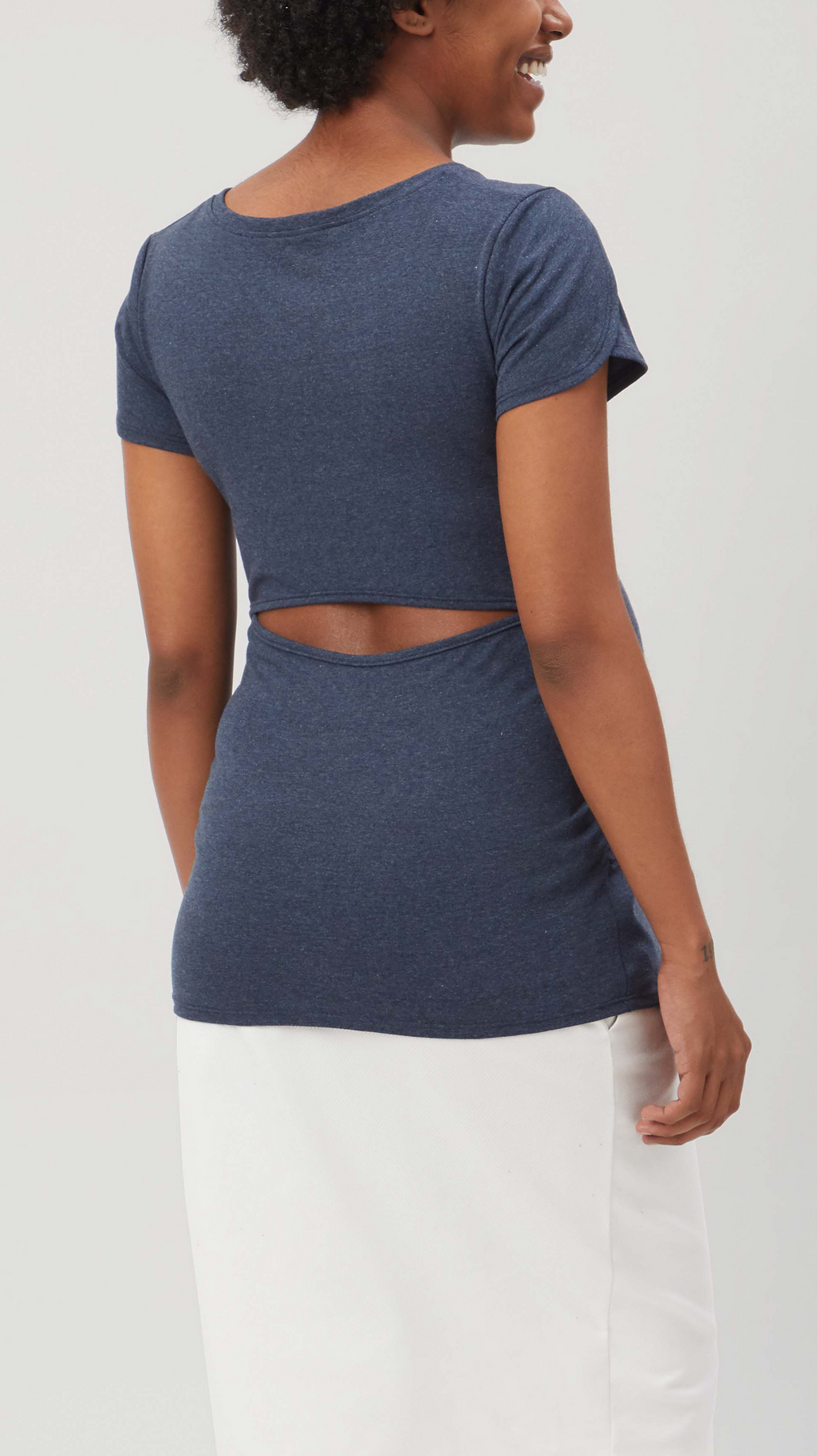 Split Back Maternity Top