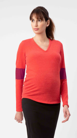 Elbow Cuff Maternity Sweater