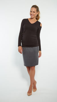 Straight Maternity Skirt Chic Maternity Wear by Stowaway Collection