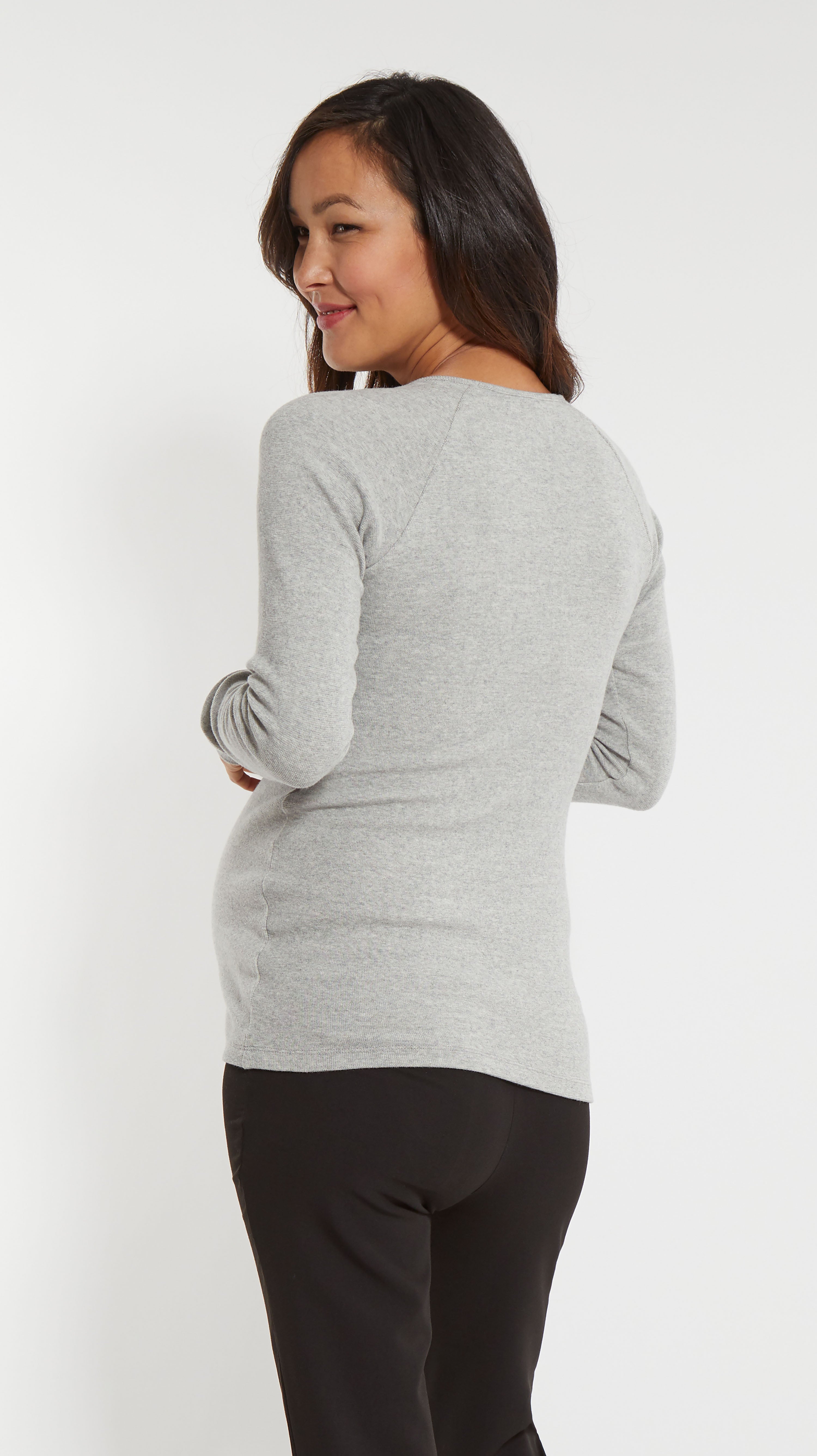 Raglan Snap Maternity & Nursing Sweater